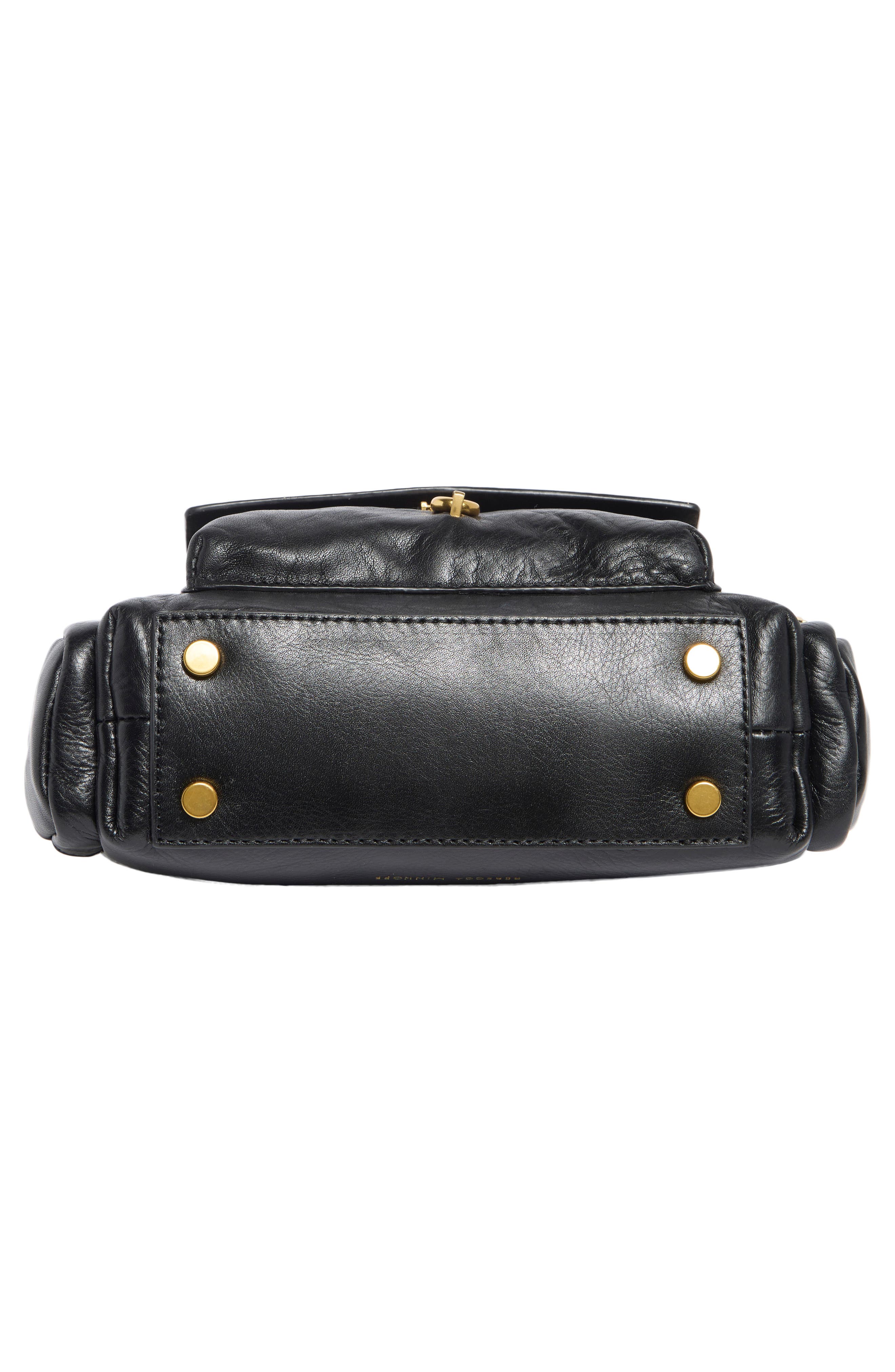 Rebecca Minkoff Mini Mab Leather Shoulder Bag, Alternate, color, Black