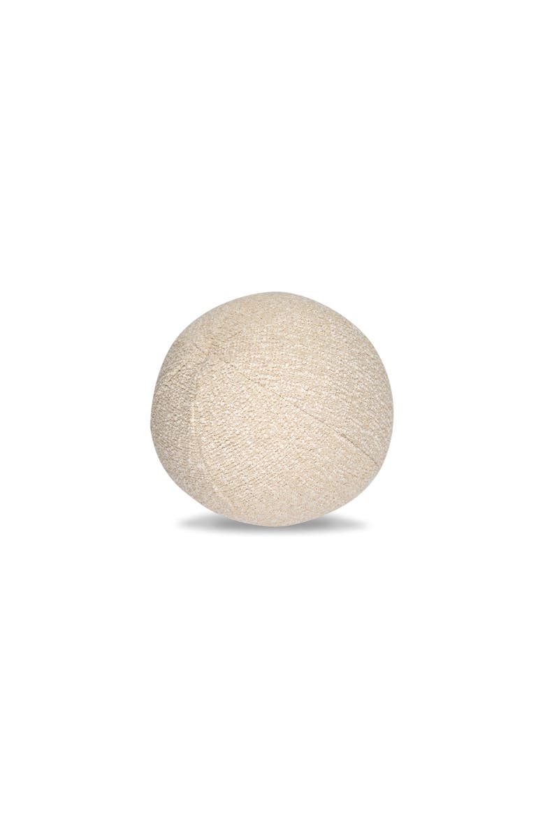 Alto Textured Boucle Indoor & Outdoor Woven Accent Pillow & Insert, Main, color, Crema