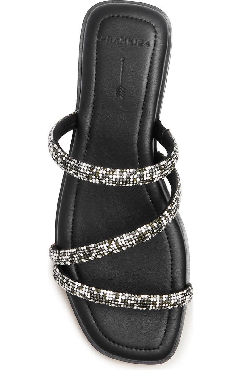 FRANKIE4 Remy Embellished Slide Sandal, Alternate, color, Black Smoke Crystal