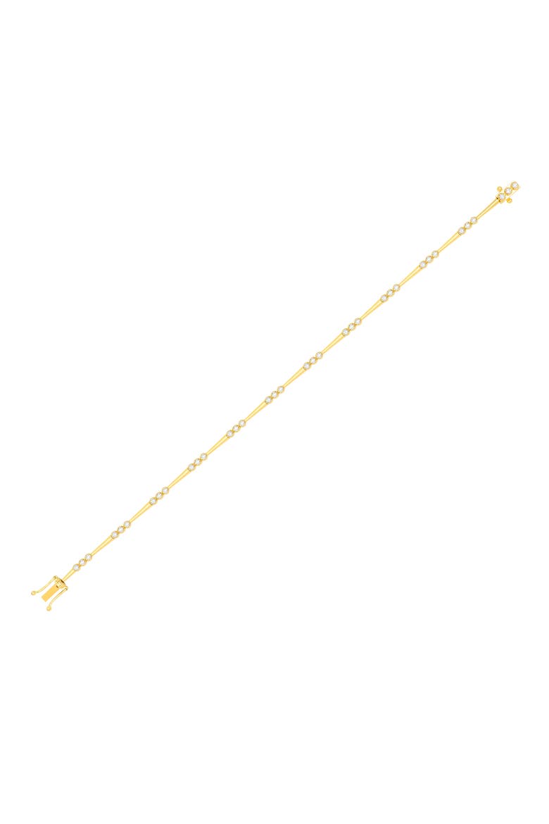 Crown Set Diamond Eternity Bracelet, Alternate, color, GOLD