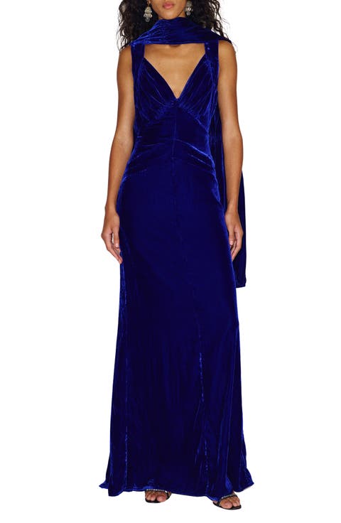 x Alexa Chung Legacy Velvet Gown