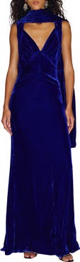 Reformation x Alexa Chung Legacy Velvet Gown