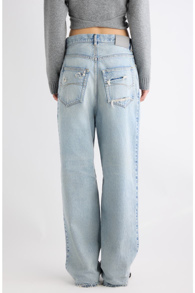 Distressed Baggy Fit Jeans, Alternate, color, 4020 BLEACH LIGHT BLUE