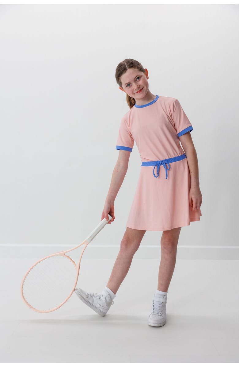 Courtside Kids Girls Tennis Skort Dress, Alternate, color, Pink