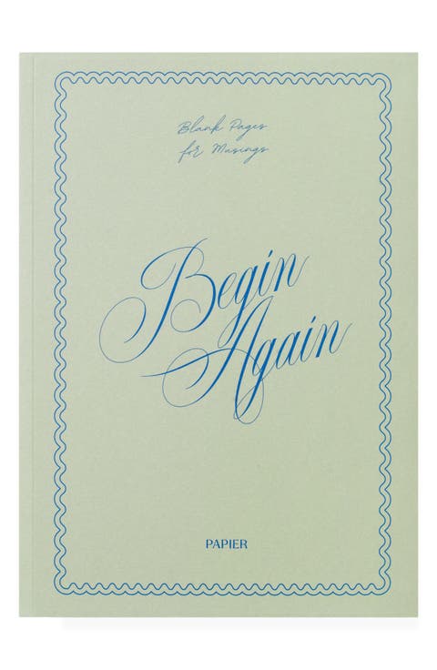 Begin Again Softcover Lined Notebook