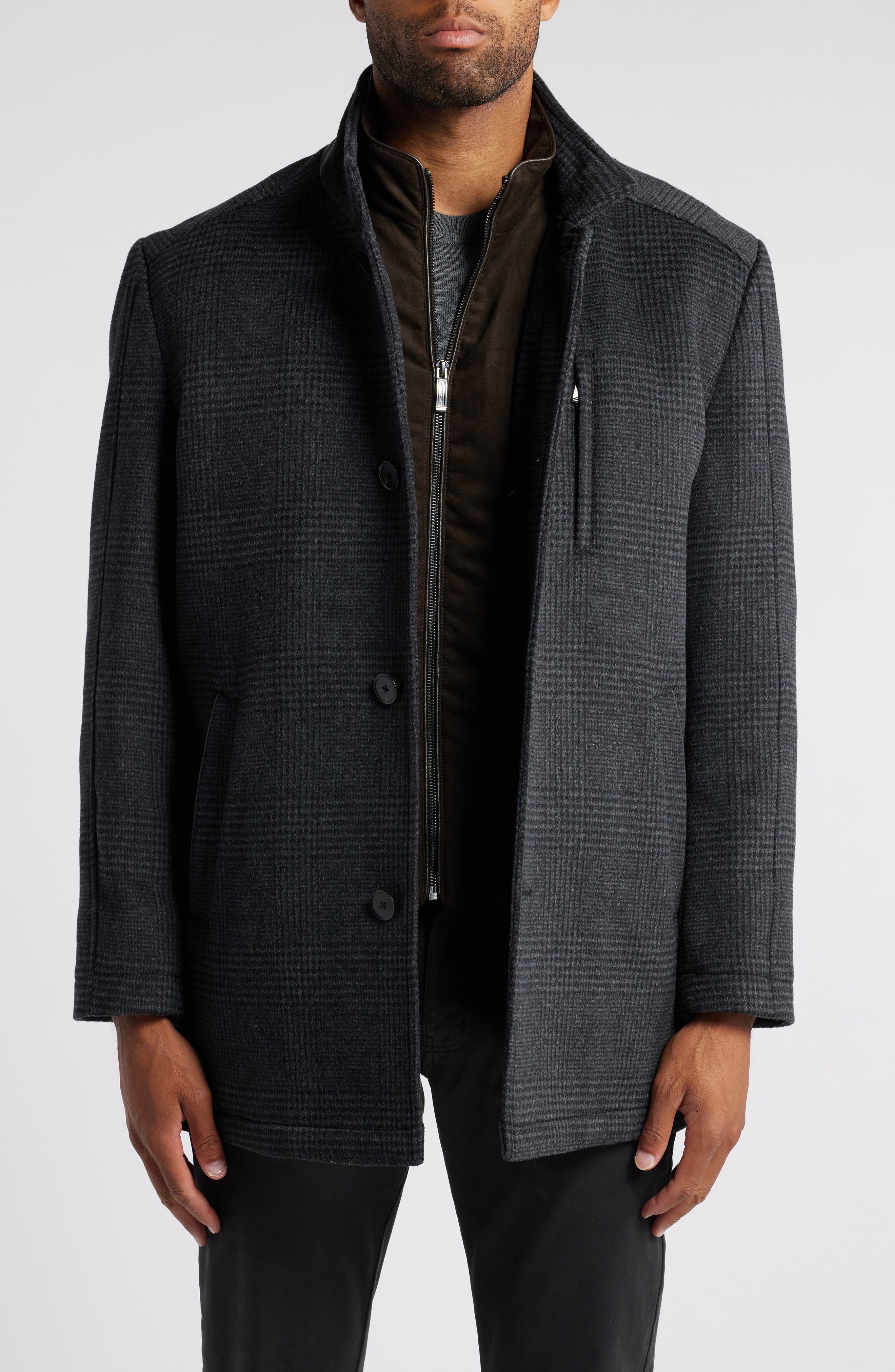 Upton Car Coat with Removable Bib