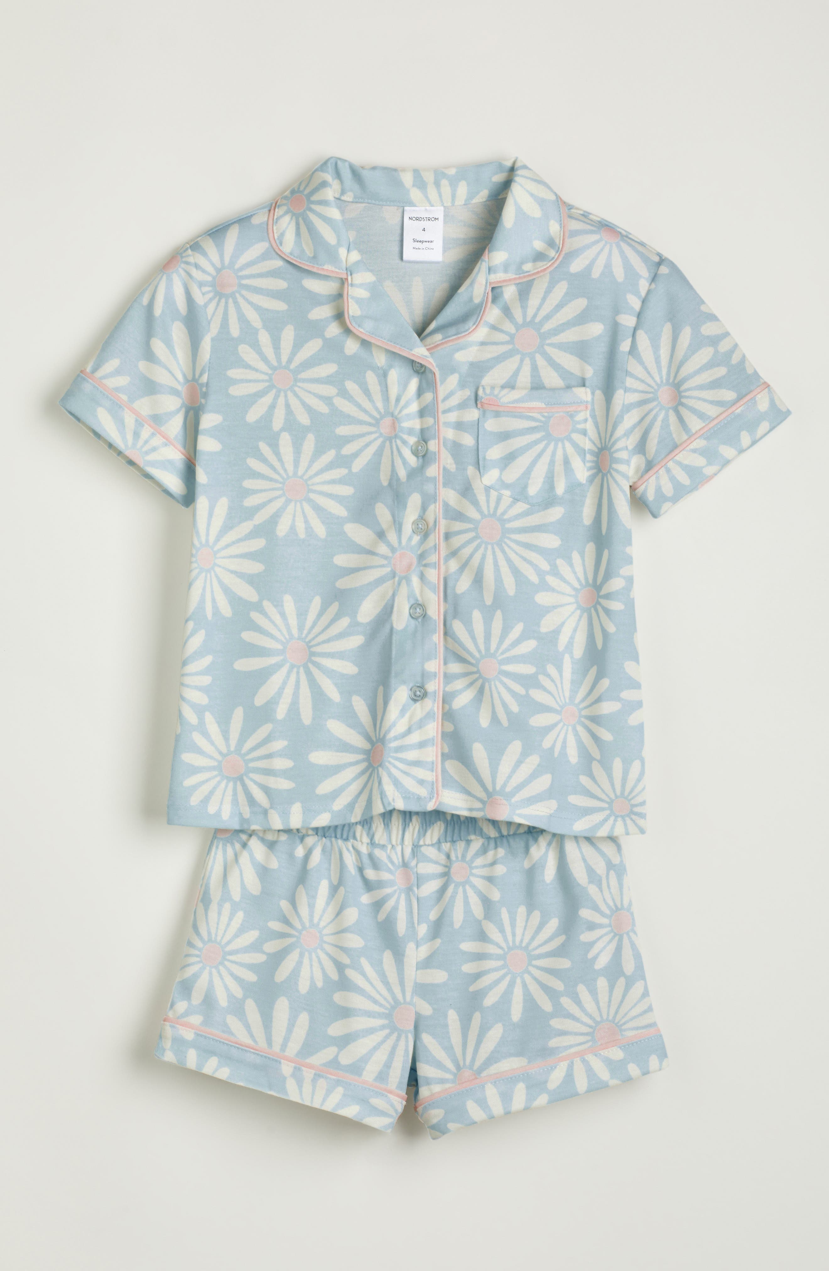 Nordstrom Kids' Print Two-Piece Short Pajamas