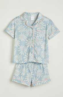 Nordstrom Kids' Print Two-Piece Short Pajamas