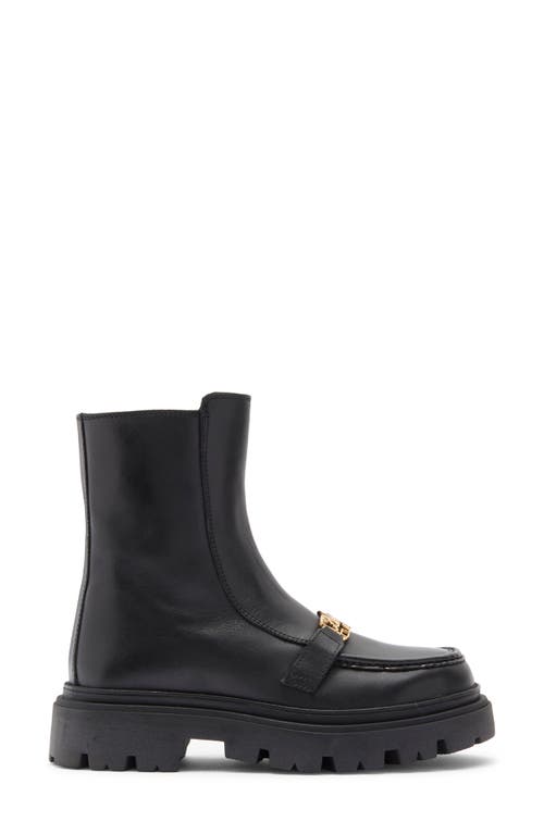 Roberto Cavalli Cortina Lug Platform Boot In Black