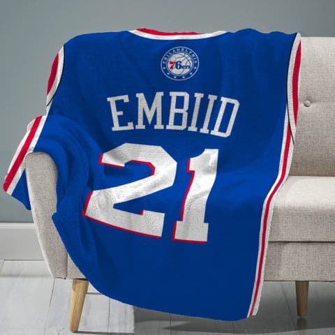 Philadelphia 76ers Joel Embiid 60" x 80" Raschel Throw Blanket