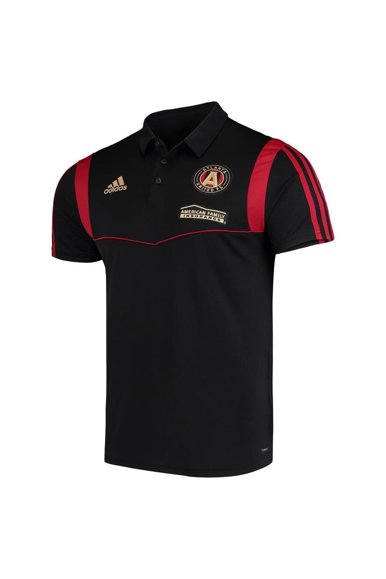 Men's adidas Black Atlanta United FC 2019 Coaches climalite Polo, Main, color, Black