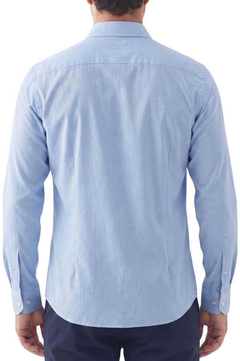 Stretch Long Sleeve Button Up Shirt, Alternate, color, 40 BLUE