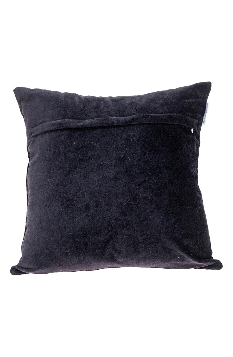 PARKLAND COLLECTION Carmela Beaded Velvet Throw Pillow, Alternate, color, Black