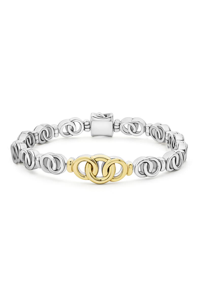 Interlocking Circle Bracelet, Main, color, TWO-TONE