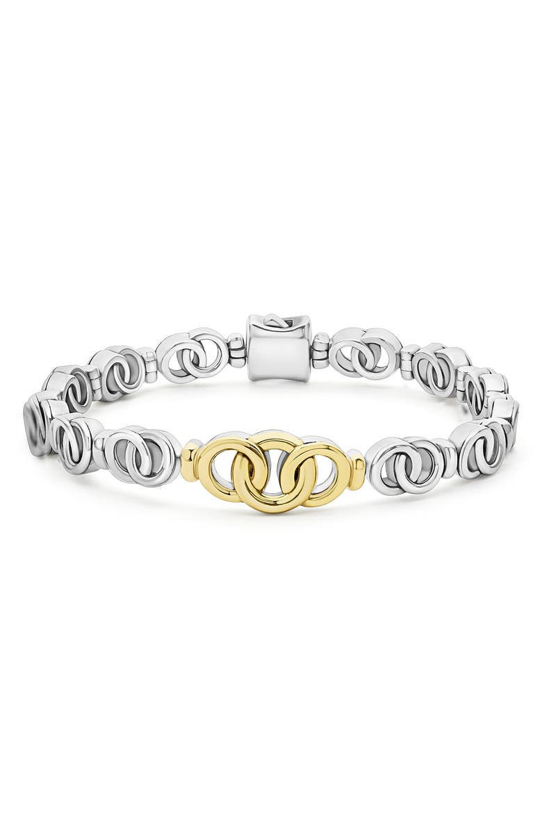 LAGOS Two-Tone Interlocking Circle Bracelet, Main, color, Two-Tone
