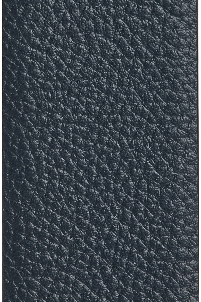 Reversible Slim T Soft Grain Leather Belt, Alternate, color, UNA DARK NAVY/ BLACK