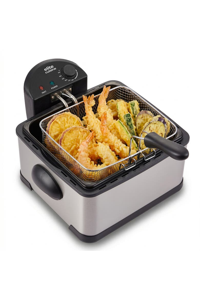4.2qt Deep Fryer, Main, color, Metallic Silver