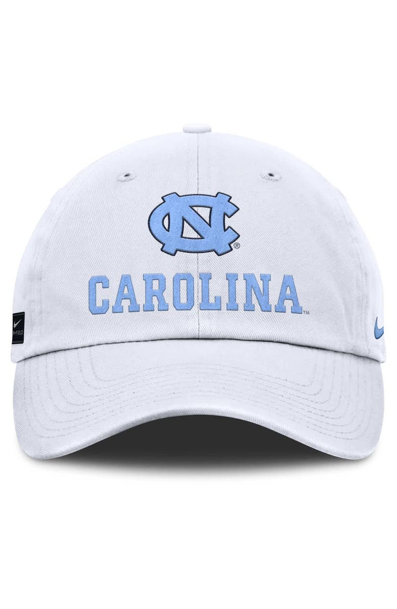 Nike Men's Nike White North Carolina Tar Heels 2025 Sideline Club Adjustable Hat, Alternate, color, 