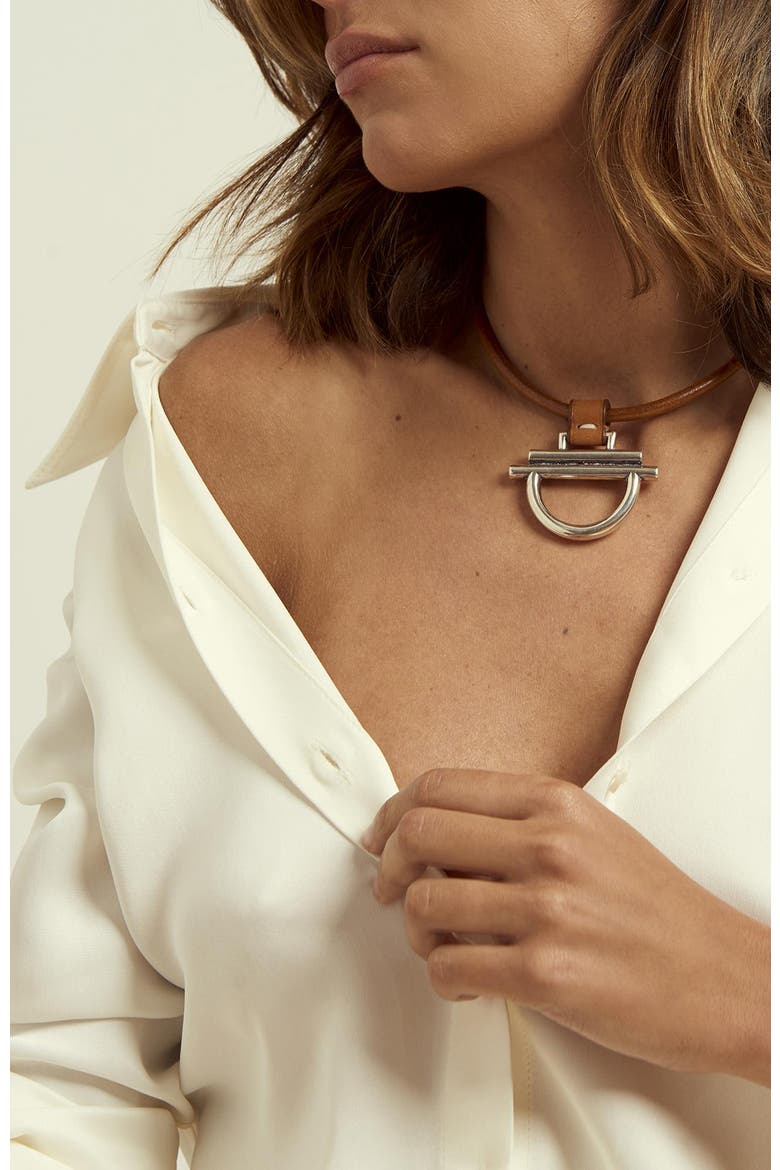Sunrise Choker, Alternate, color, Silver