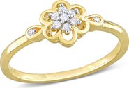 DELMAR Floral Diamond Ring - 0.08ct.