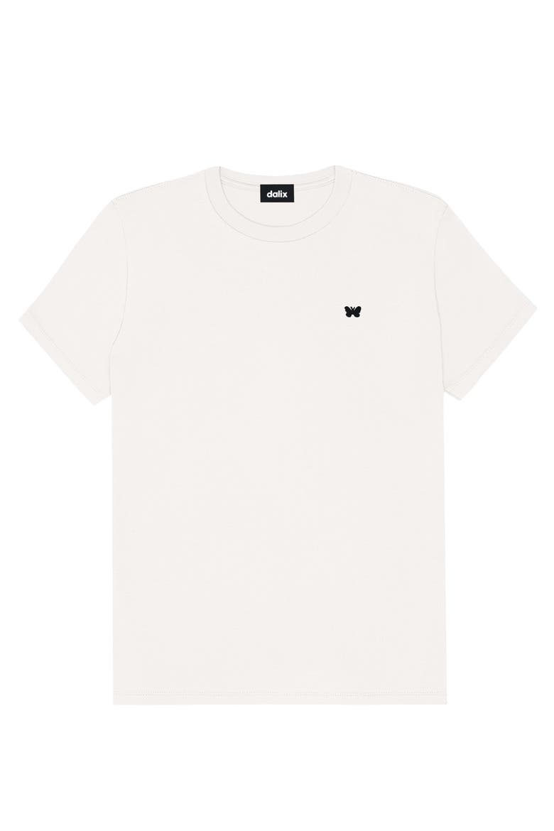 Womens Lil Butterfly Lightweight Jersey Tee, Main, color, Vintage White