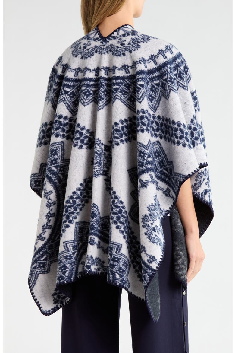Print Cape, Alternate, color, NAVY
