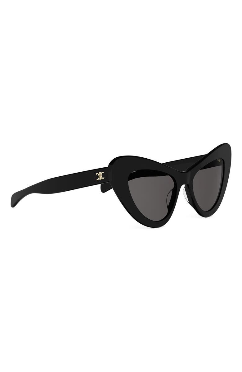 CELINE Triomphe 55mm Cat-Eye Sunglasses, Alternate, color, 