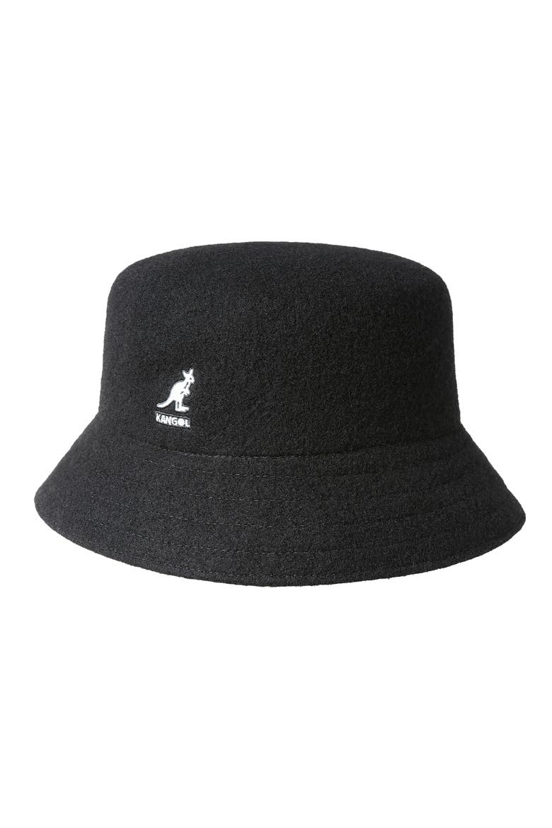 Lahinch Wool Blend Bucket Hat, Main, color, BLACK
