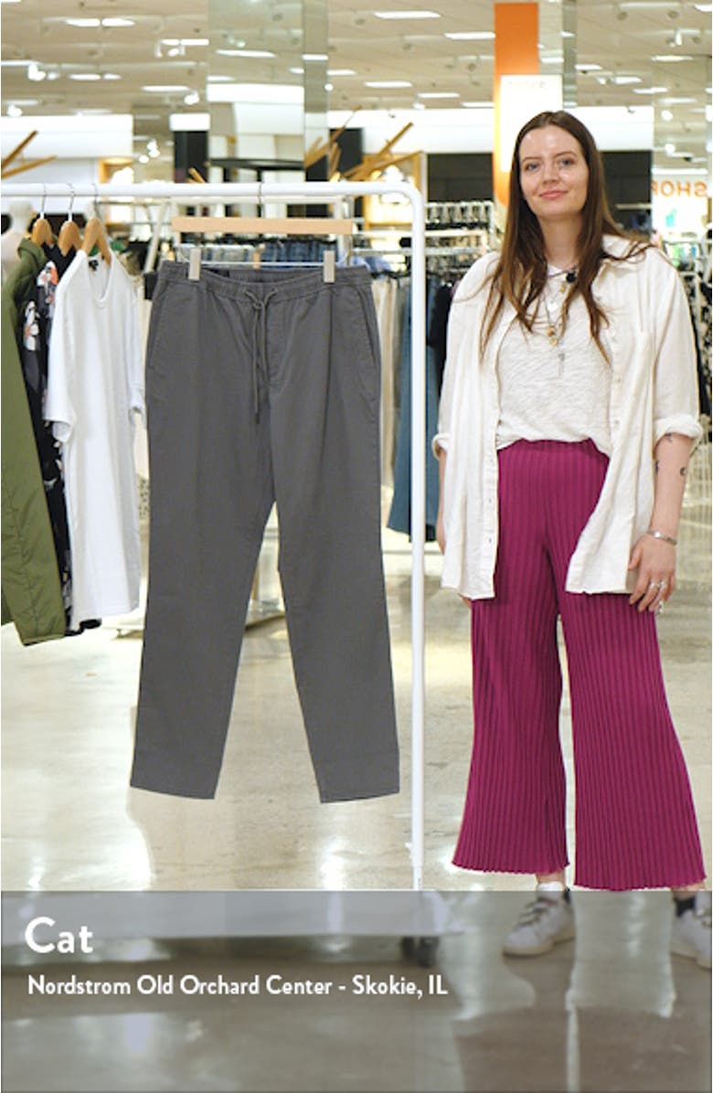 Elastic Waist Twill Chino Pants, sales video thumbnail