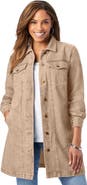 Jessica London Long Denim Jacket