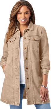 Jessica London Long Denim Jacket