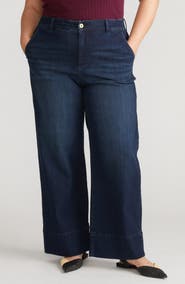 Universal Standard Carol High Waist Stretch Wide Leg Jeans