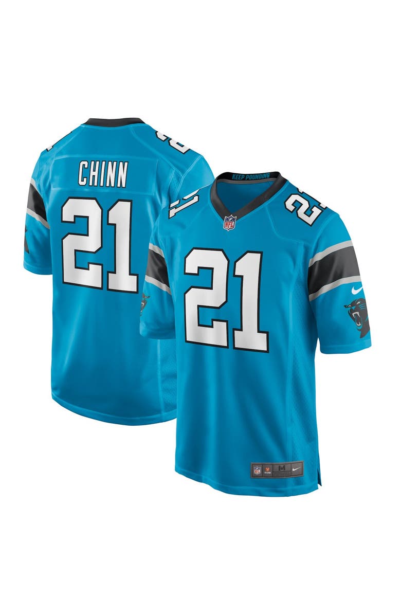 Nike Men's Nike Jeremy Chinn Blue Carolina Panthers Game Jersey, Main, color,