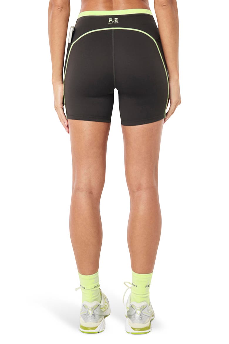 Rapid Bike Shorts, Alternate, color, CAVIAR/ WASHED LIME