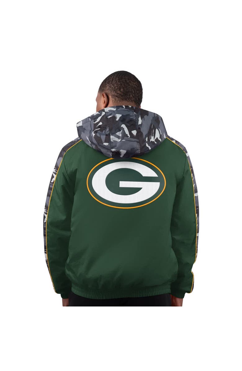 STARTER Men's Starter  Green Green Bay Packers Thursday Night Gridiron Full-Zip Jacket, Alternate, color, Green