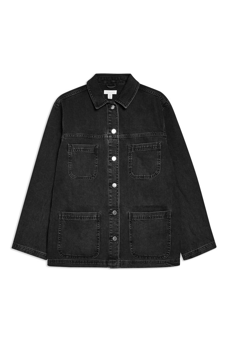 Denim Jacket, Alternate, color, WASHED BLACK