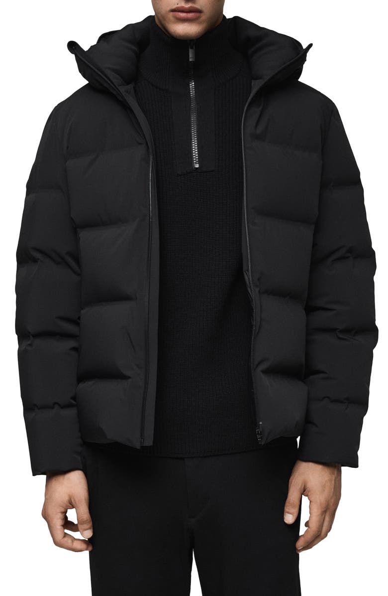 MANGO Waterproof Hooded Down Puffer Jacket, Main, color, 