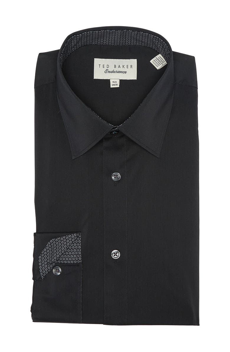 Ted Baker London Solid Endurance Fit Shirt, Main, color, 