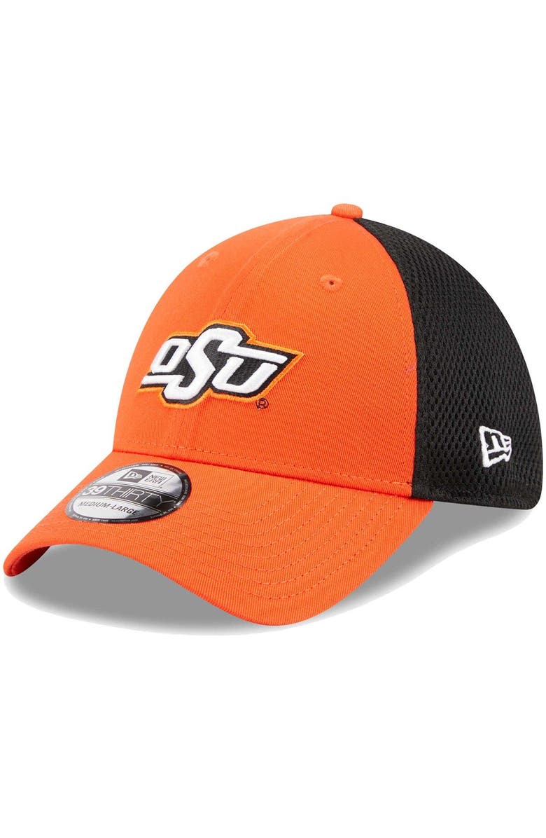 New Era Men's New Era Orange Oklahoma State Cowboys Evergreen Neo 39THIRTY Flex Hat, Main, color,