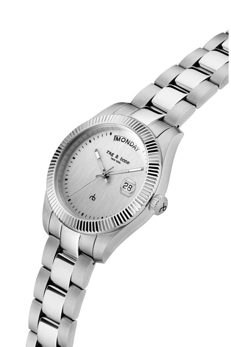 Lex Bracelet Watch, 34mm, Alternate, color, SILVER