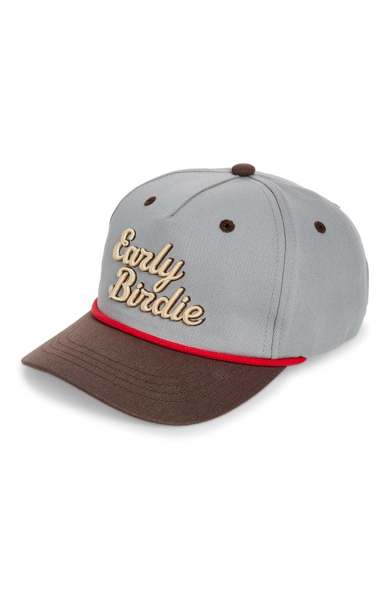 Embroidered Baseball Cap, Main, color, EARLY BIRDIE