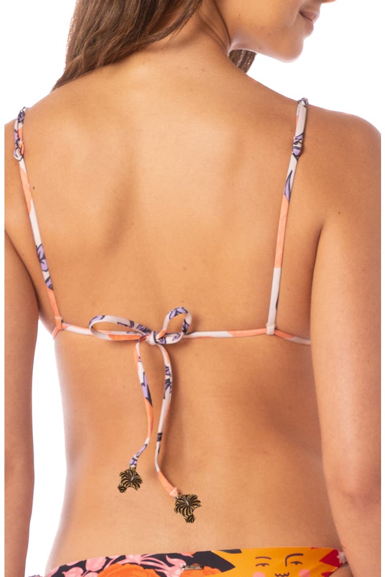 Upbraid Reversible Triangle Bikini Top, Alternate, color, PINK