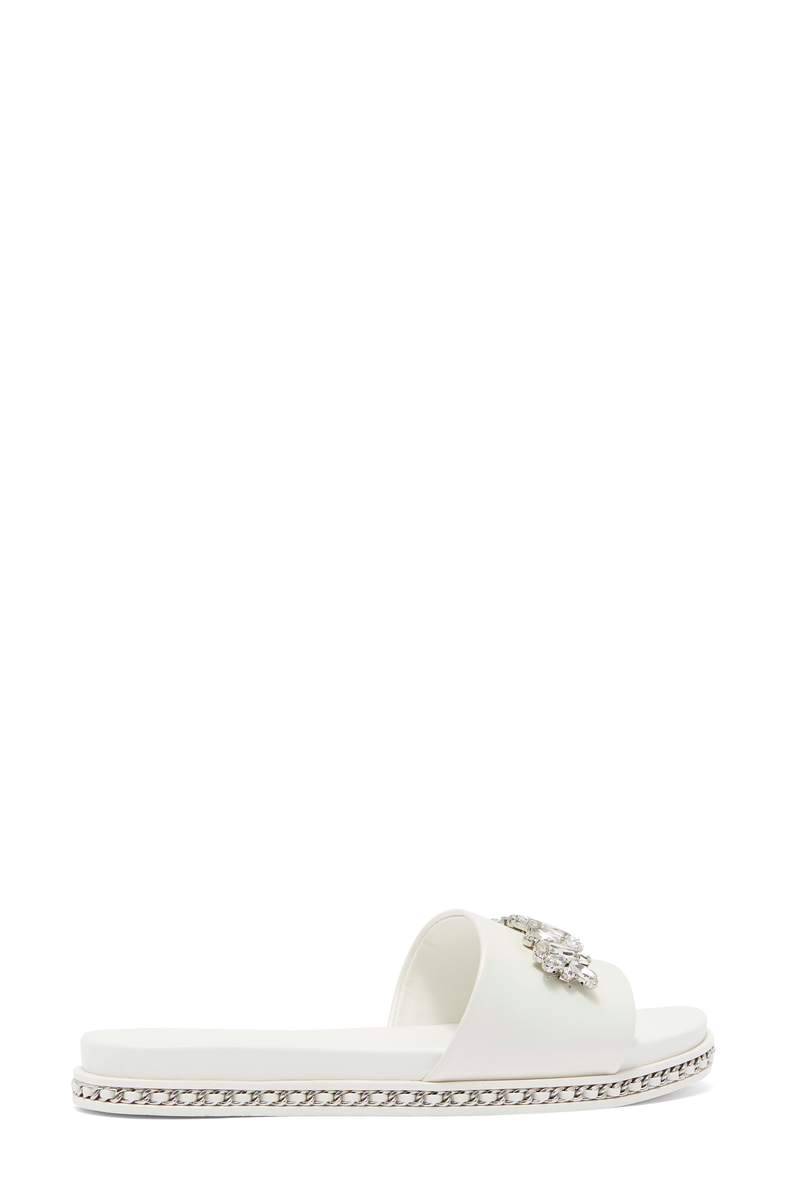 KARL LAGERFELD PARIS Bijou Crystal Slide Sandal, Alternate, color, 