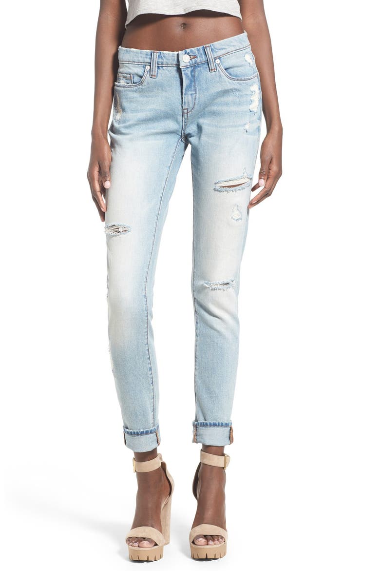 Destroyed Skinny Jeans, Main, color, SECRET BOX