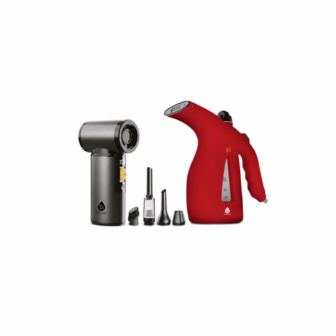 Handheld Fabric Garment Steamer & Cordless Multi-Function Turbo Air Blower & Vacuum