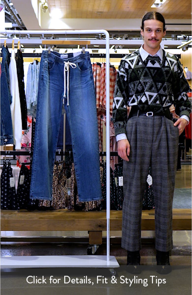 Adria Drawstring Low Rise Wide Leg Jeans, sales video thumbnail