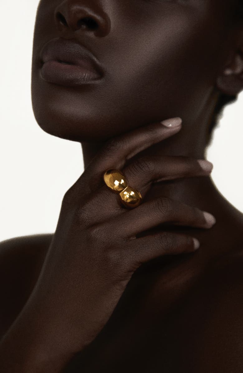 Kellery Dazzle Dream Gold Petal Ring, Alternate, color, Gold