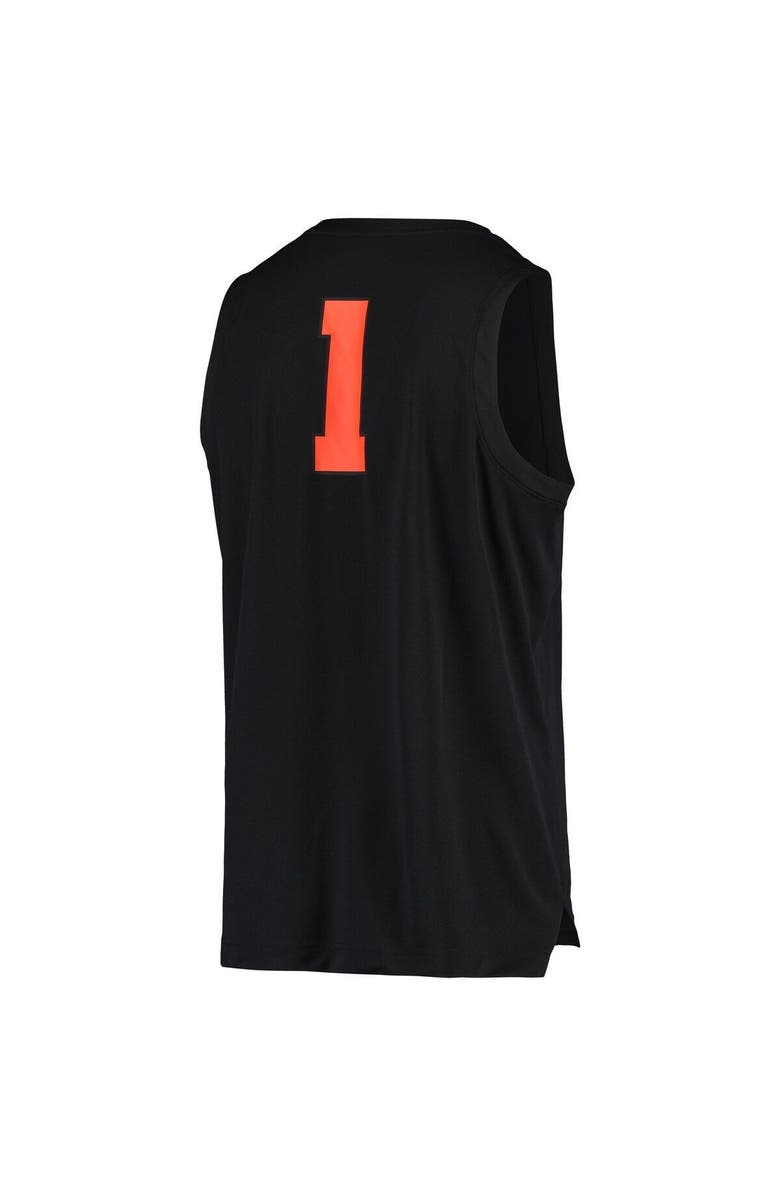 Nike Men's Nike #1 Black Oregon State Beavers Replica Basketball Jersey, Alternate, color, Black