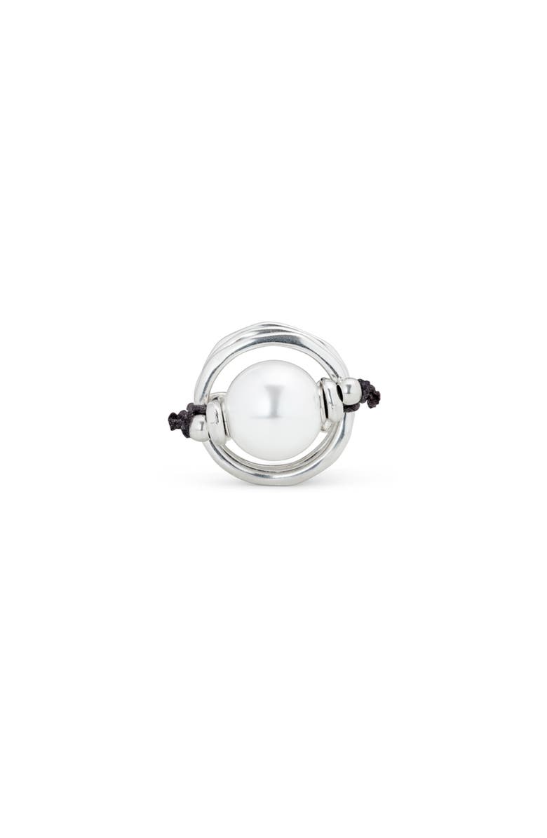 UNODE50 Pearl Leather Fusion Ring, Alternate, color, Silver