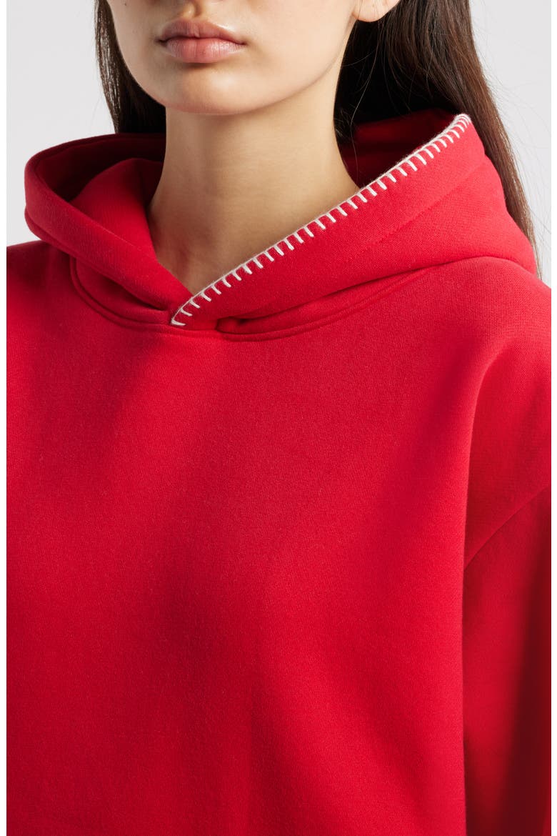 Scarlett Heartfelt Graphic Hoodie, Alternate, color, DEEP RED